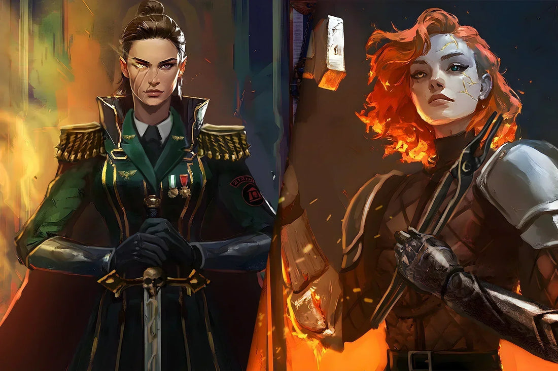 2 samples of fondlyframed's character art