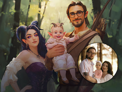 Fantasy Portrait from Photo